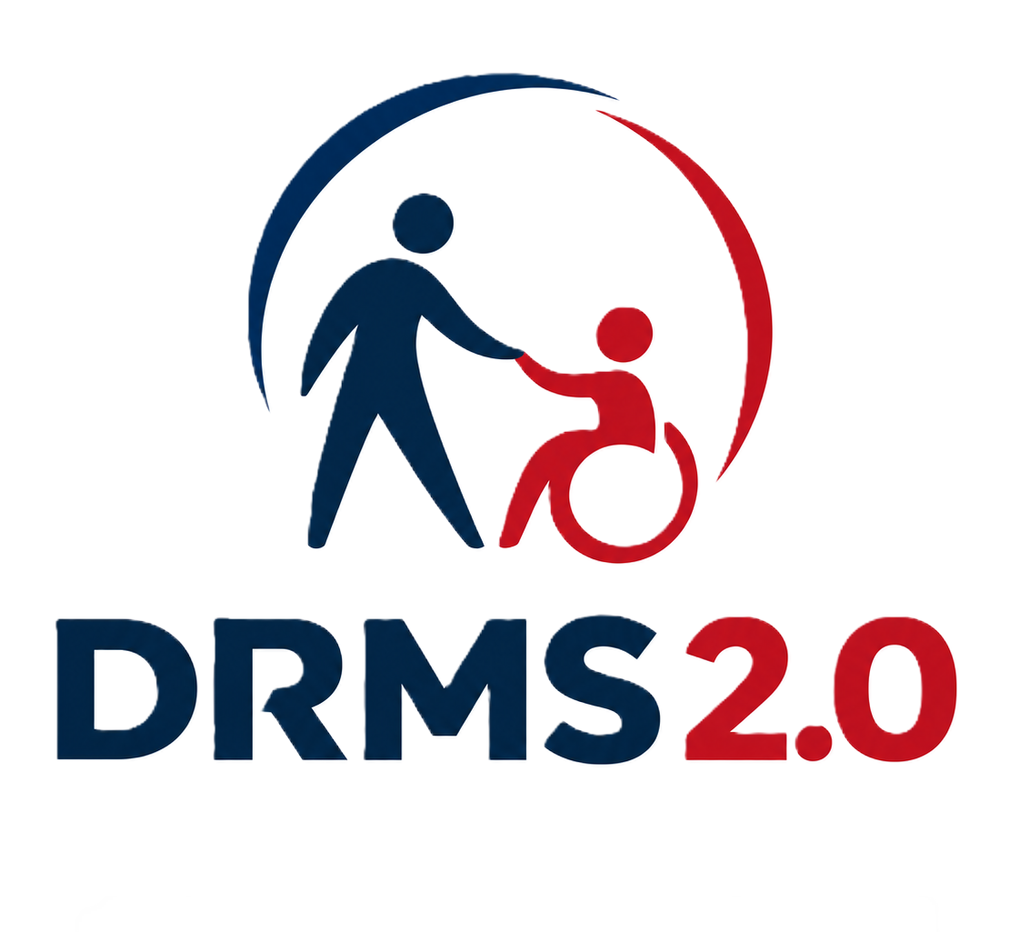 DRMS 2.0 Inclusive Disaster Response and Resilience Management System logo